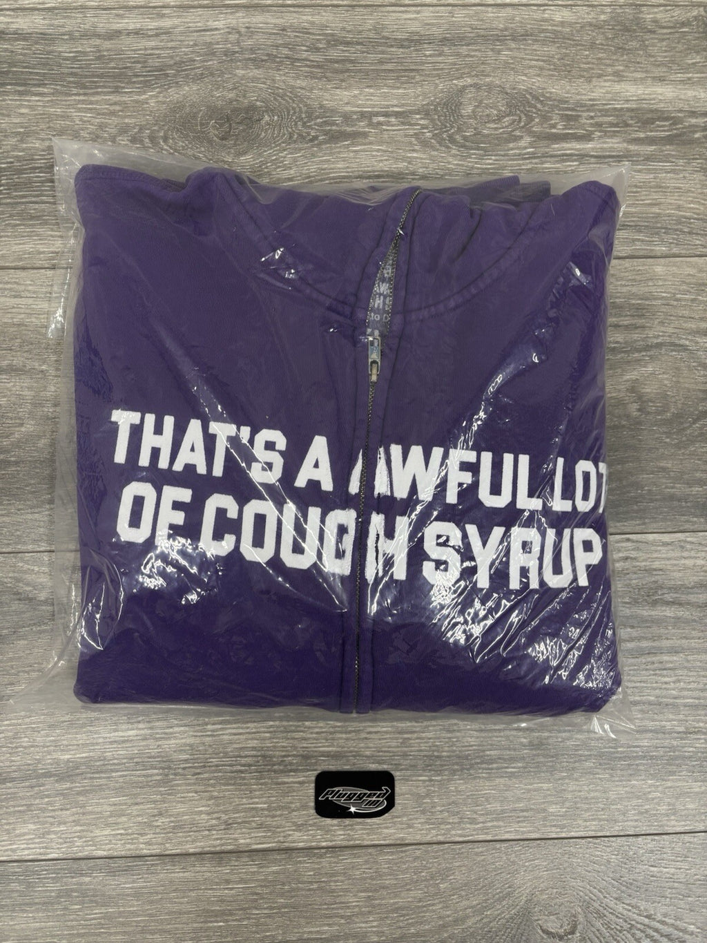 Size L - Awful Lot Of Cough Syrup Full Zip Up ‘ Purple ‘ | BRAND NEW!