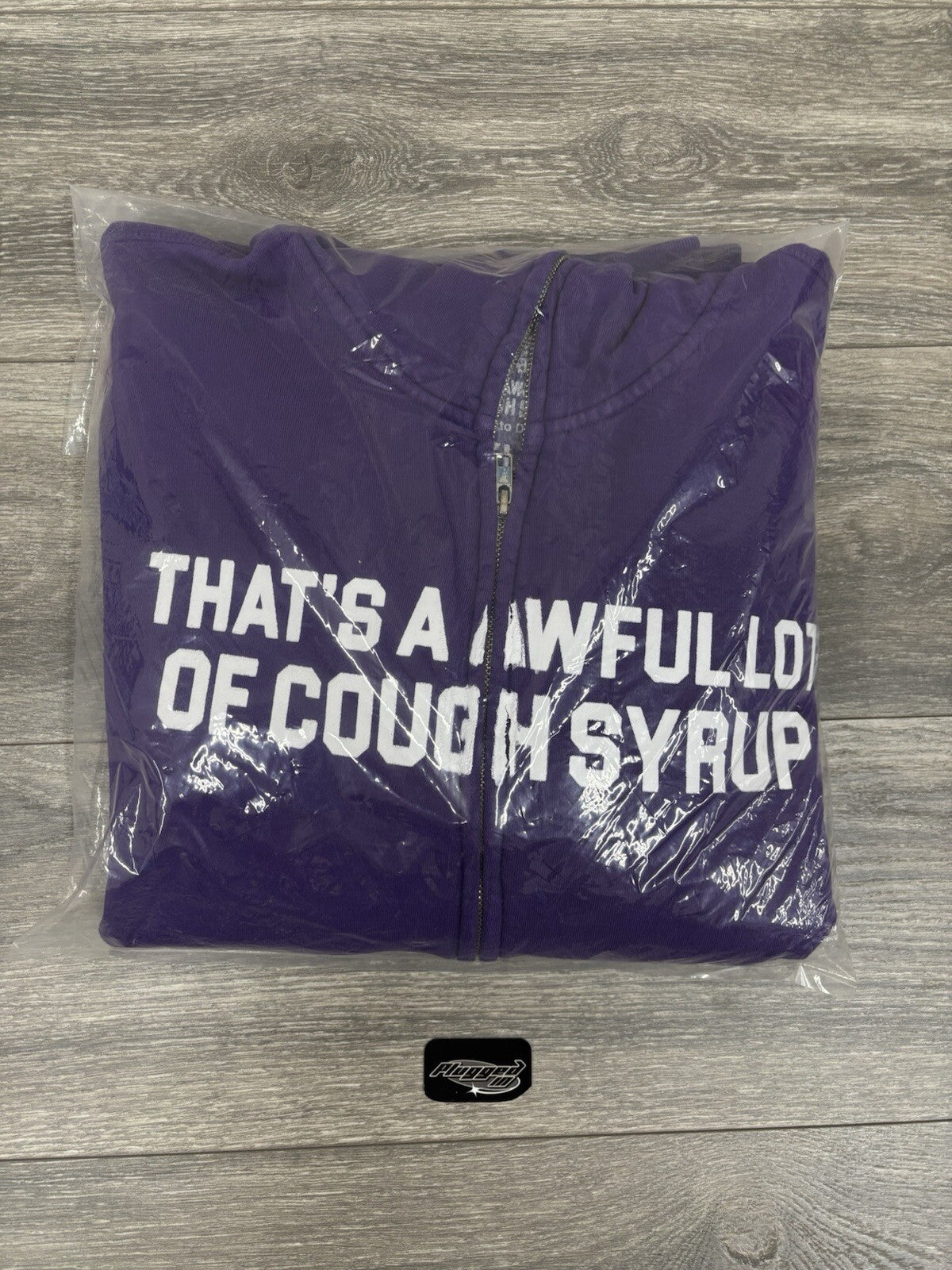 Size L - Awful Lot Of Cough Syrup Full Zip Up ‘ Purple ‘ | BRAND NEW!