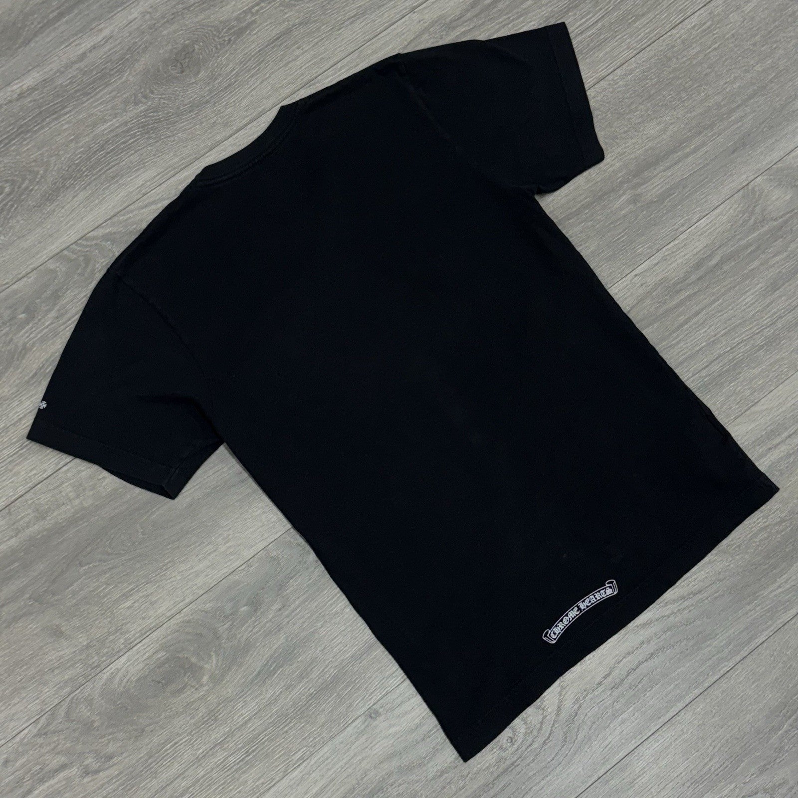 Size Small - Chrome Hearts Collar Print T-Shirt ' Black White ' | GOOD CONDITION