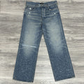 Size 34 - Amiri Shotgunned Distressed Baggy Jeans ' Indigo ' | SUPER CLEAN!