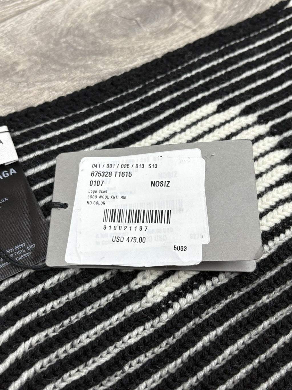 Balenciaga Logo Printed Wool Scarf | NEW!