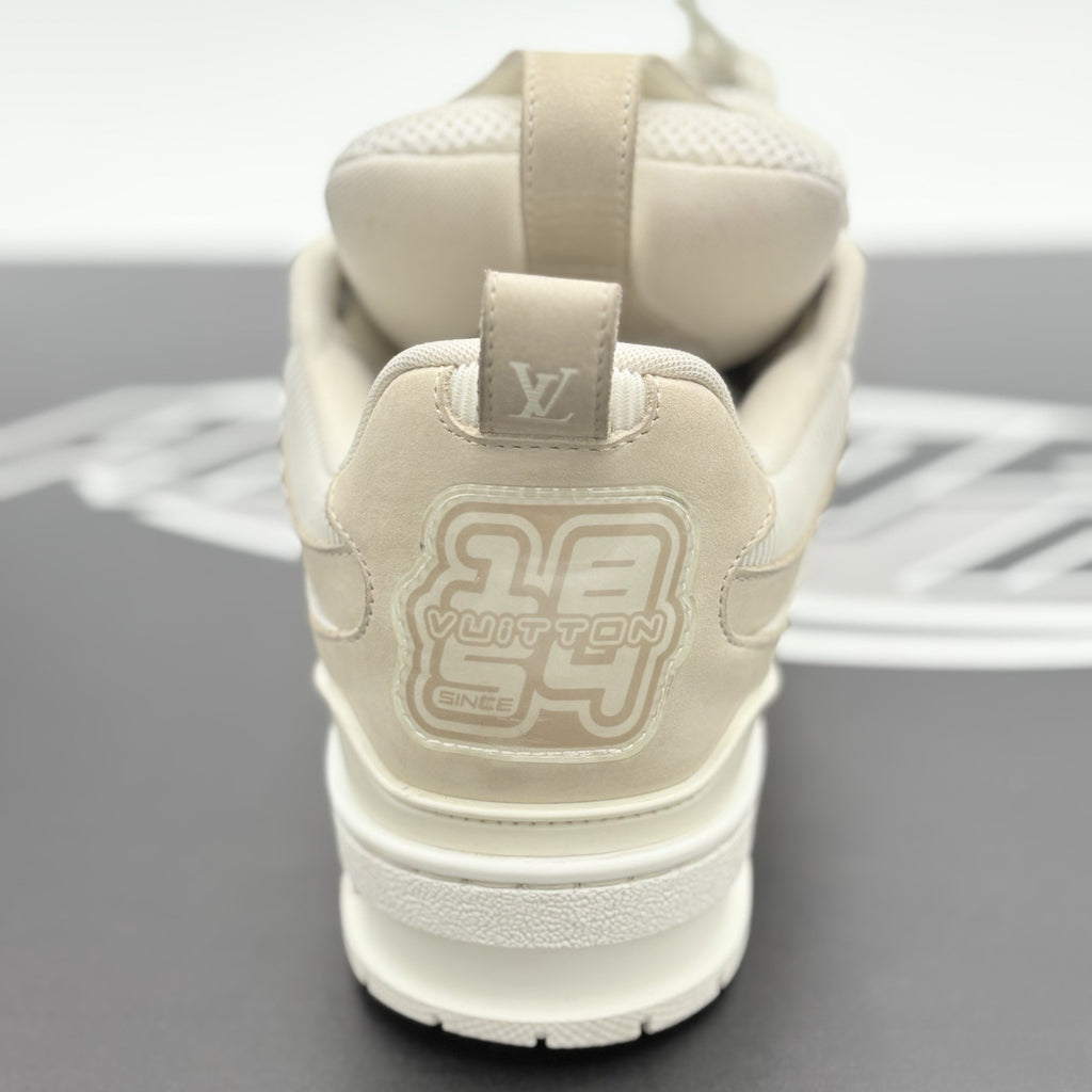 Size 3 LV (4-4.5 US) - Louis Vuitton Skate ' Beige White ' | GREAT COND!