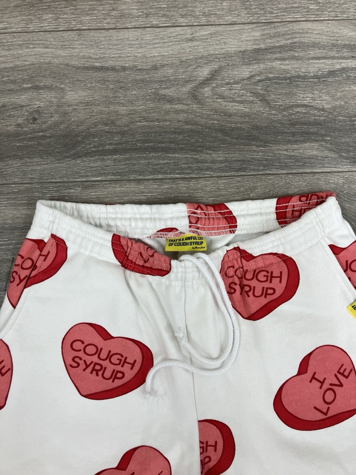 Size L - Thats A Awful Lot Of Cough Syrup Sweatpants ' Valentines ' | RARE | NEW