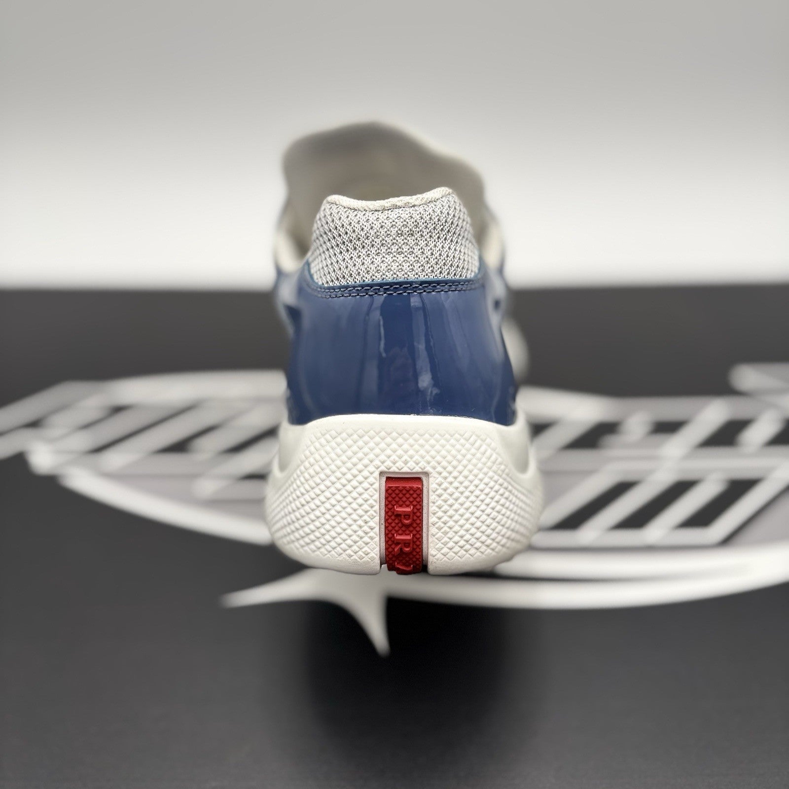 Size 7 UK (8 US) - Prada Americas Cup ' Aviation Blue, Silver' | GOOD CONDITION!
