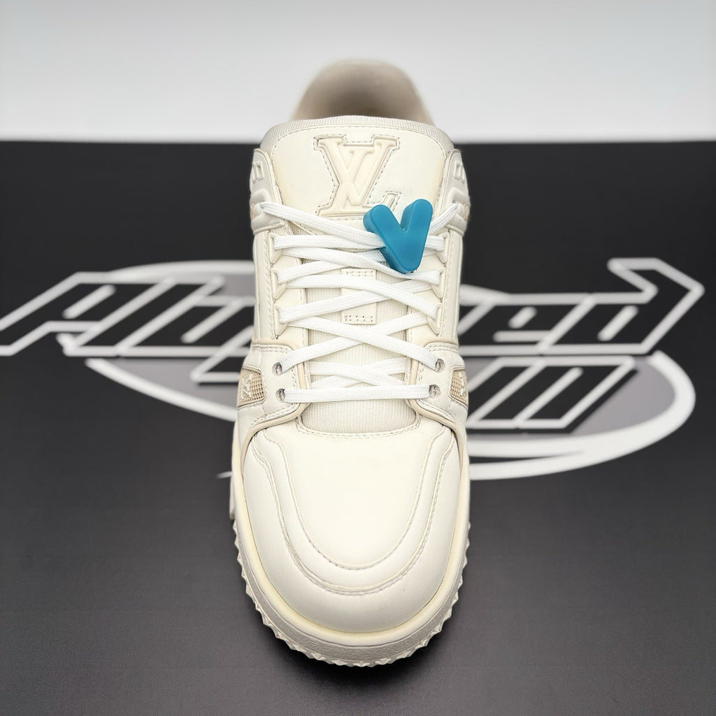 Size 8 LV (9-9.5 US) - Louis Vuitton Maxi Trainer ' White ' | GREAT CONDITION!