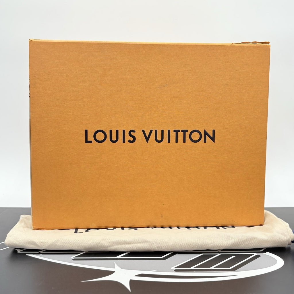 Size 7 LV (8-8.5 US) - Louis Vuitton Maxi ' Orange White ' | SUPER CLEAN!