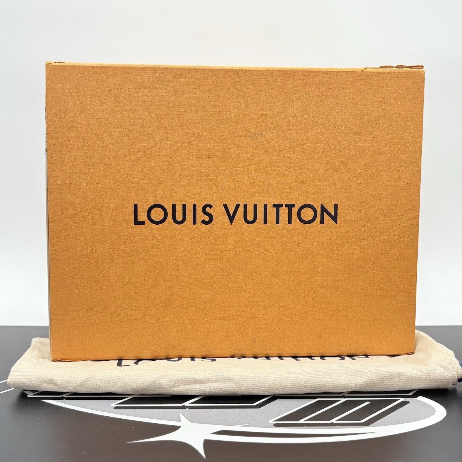 Size 7 LV (8-8.5 US) - Louis Vuitton Maxi ' Orange White ' | SUPER CLEAN!