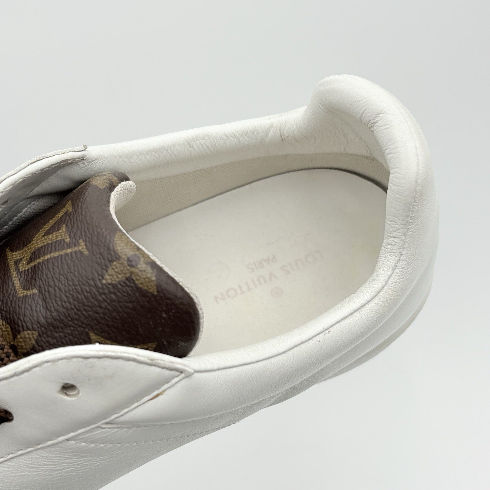 Size 10.5 LV (11.5-12 US) Louis Vuitton Luxembourg ' White ' | GOOD CONDITION!