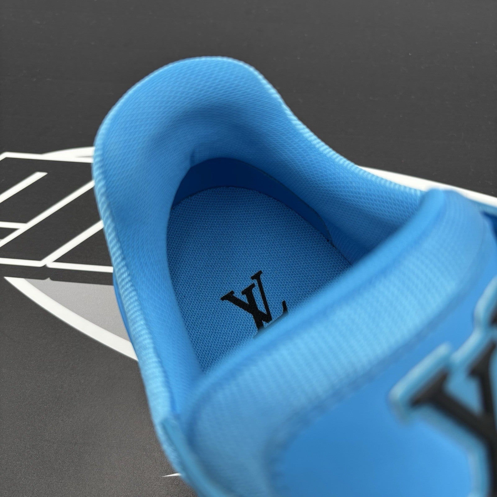 Size 6.5LV (7.5-8US) Louis Vuitton Virgil Abloh Trainer 'Blue Black' |1-3x Worn!