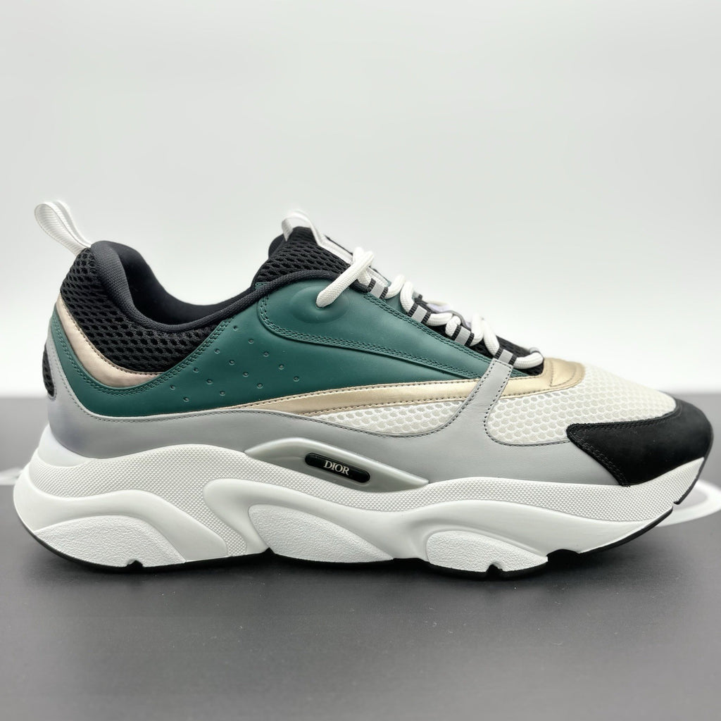 Size 49 (16 US) - Dior B22  Sneaker ' Green White Gold ' | NEW!