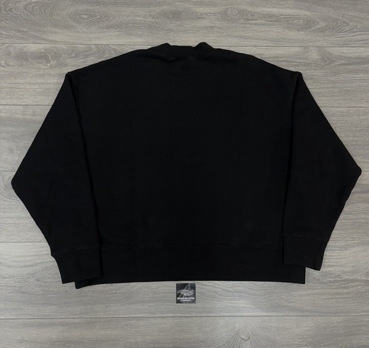 Size Medium - Palm Angels GD Curved Logo Crew Crewneck Sweater ' Black ' | NEW!