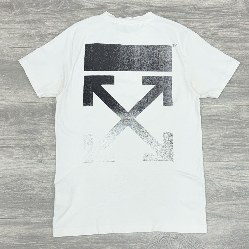 Size Small - Off White Faded Arrow Shirt Sleeve T-Shirt ' White Black '