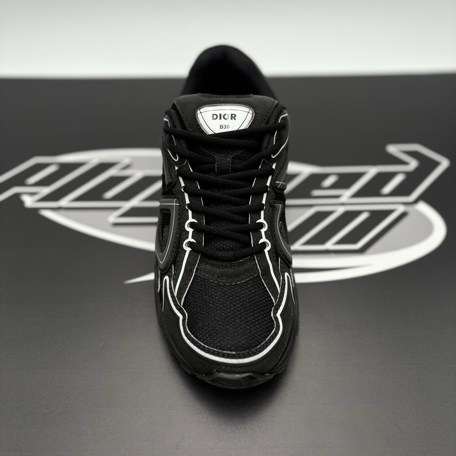 Size 41 (8 US) Dior B30 Reflective Sneaker ' Black ' | GOOD CONDITION!