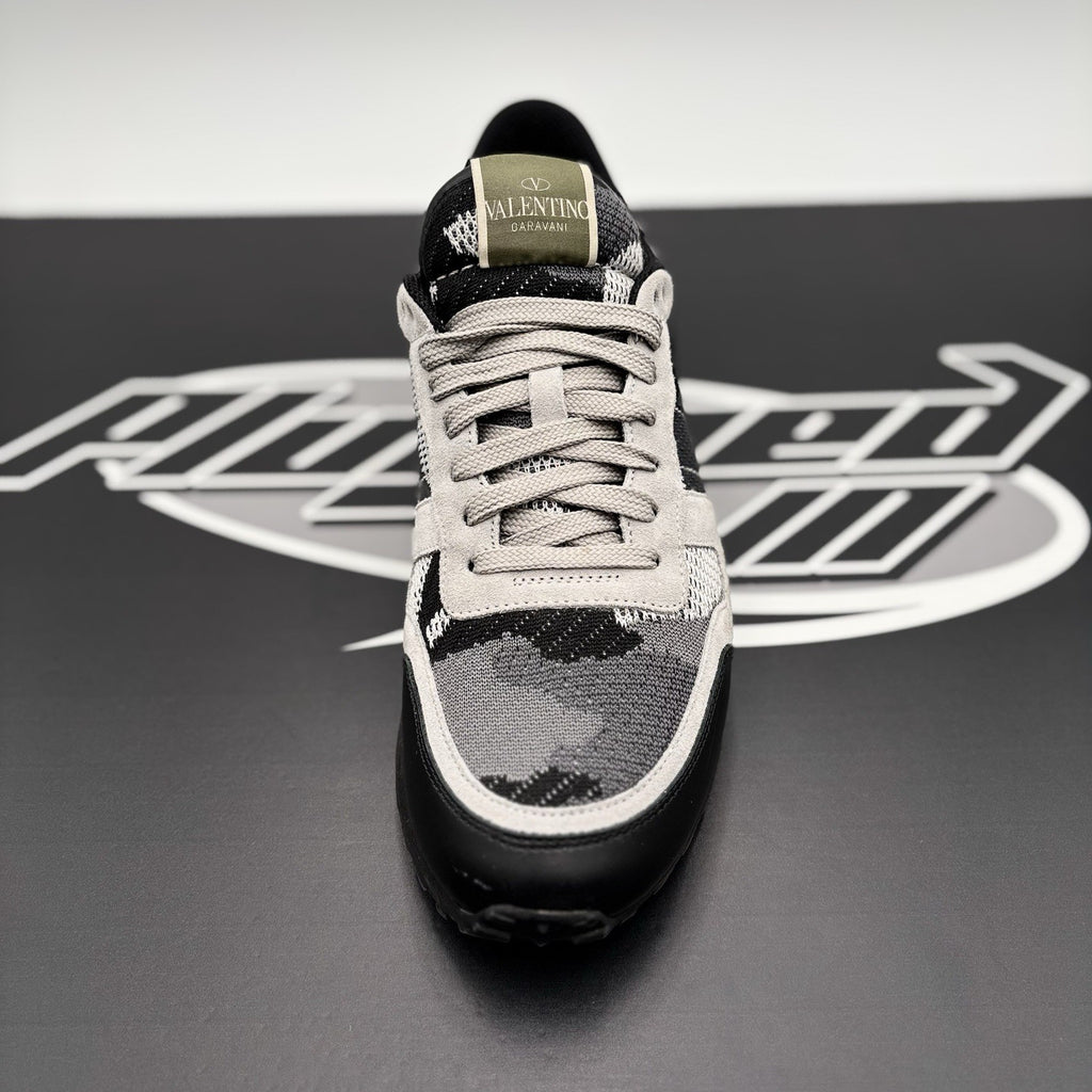 Size 41 (8 US) - Valentino Camouflage Rock runner  ' Black/Stone ' | WORN 1-3X