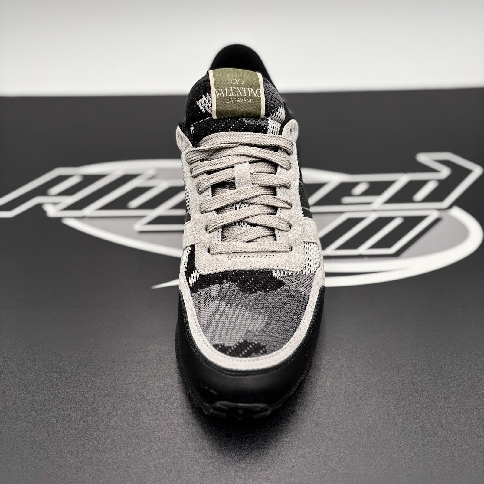 Size 41 (8 US) - Valentino Camouflage Rock runner  ' Black/Stone ' | WORN 1-3X