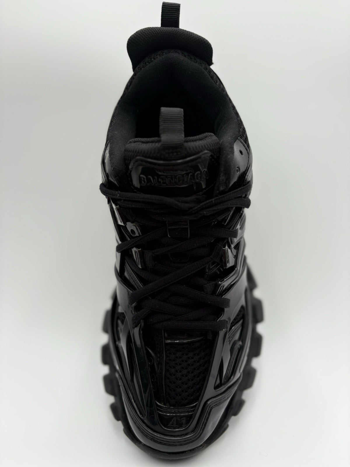 Size 41 (8 US) Balenciaga Track Sneaker ' Black Patent ' | GOOD CONDITION!