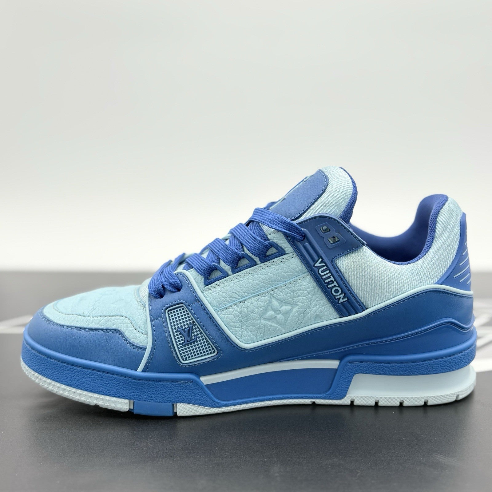 Size 6 LV (7-7.5 US) - Louis Vuitton Trainer ' Blue ' | GREAT CONDITION!