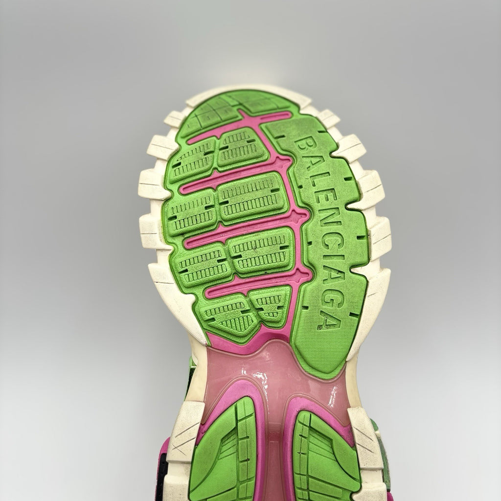 Size 41 (8 US) - Balenciaga Track 2 Trainer ' White, Purple, Green ' | GOOD!