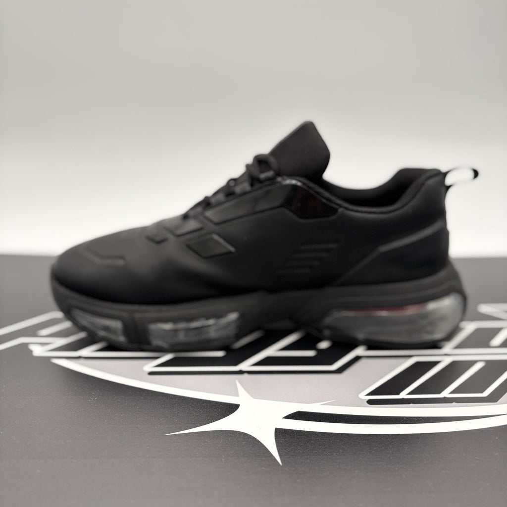 Size 8.5 UK (9.5 US) Prada Collision Technical Fabric ' Black ' | GREAT COND!