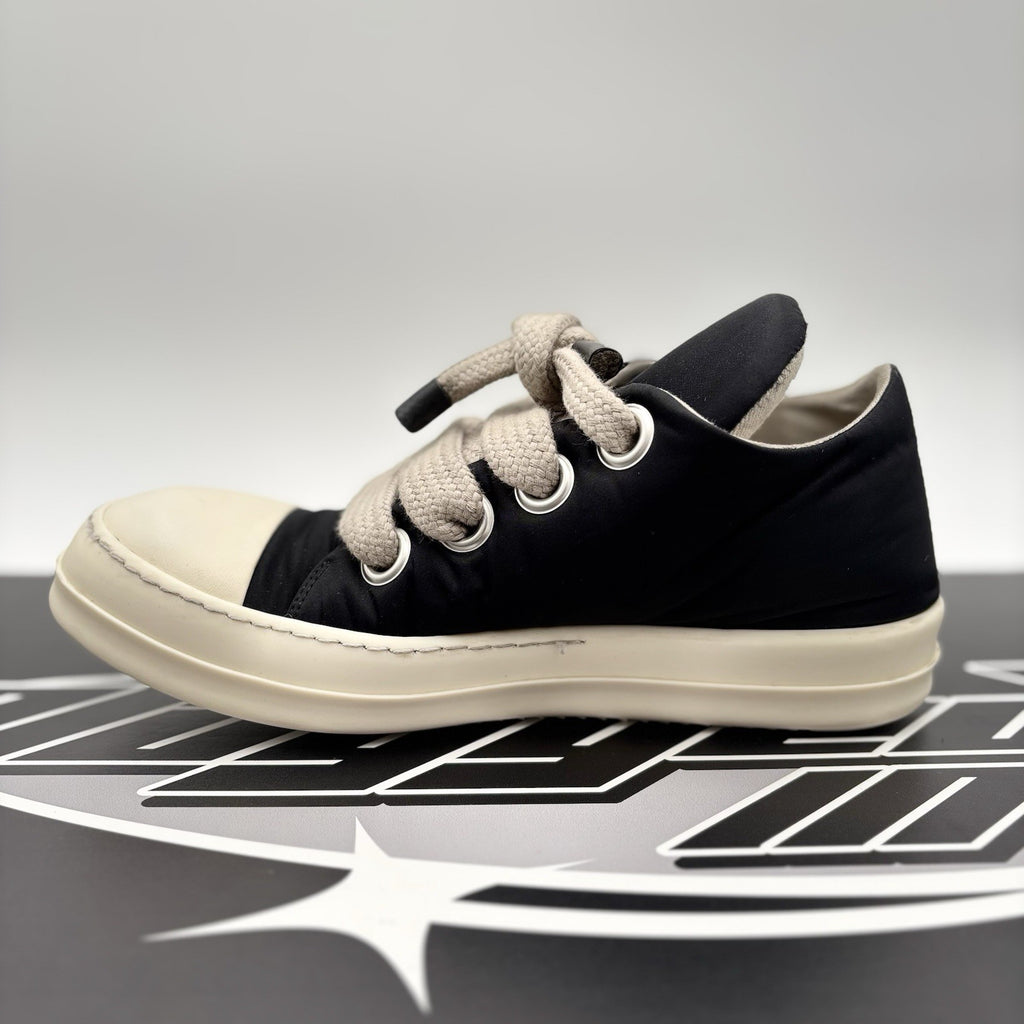 Size 42 (9 US) Rick Owens DRKSHDW Hollywood Jumbo Lace Puffer Low ' Black Milk '