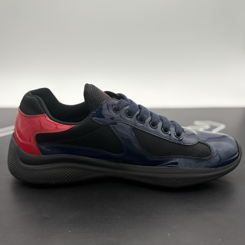 Size 9.5 UK (10.5 US) Prada Americas Cup ' Navy Red ' | EXCELLENT!