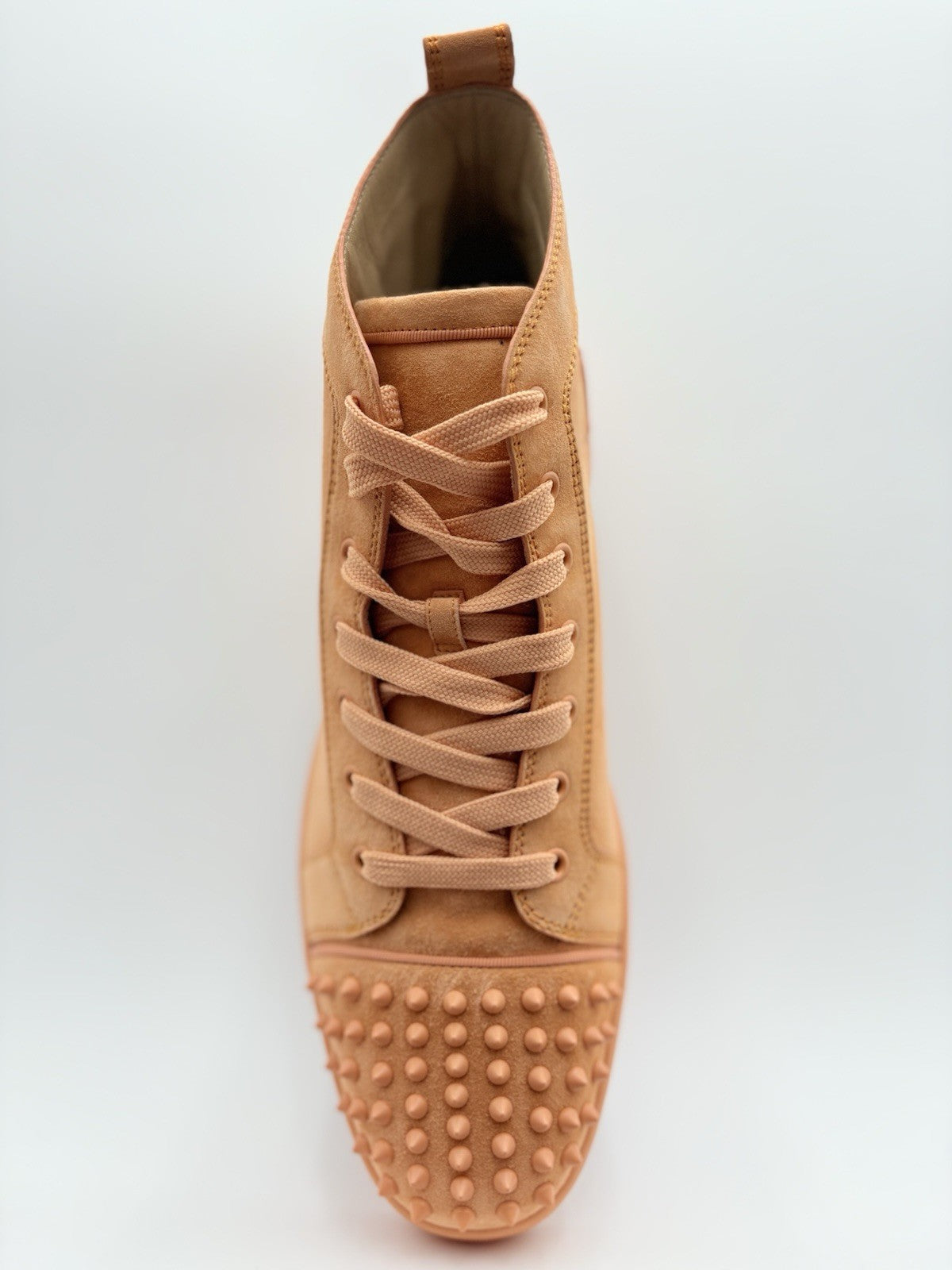 Size 45.5 (12.5 US) - Christian Louboutin Spikes ' Peach Orange ' | BRAND NEW!