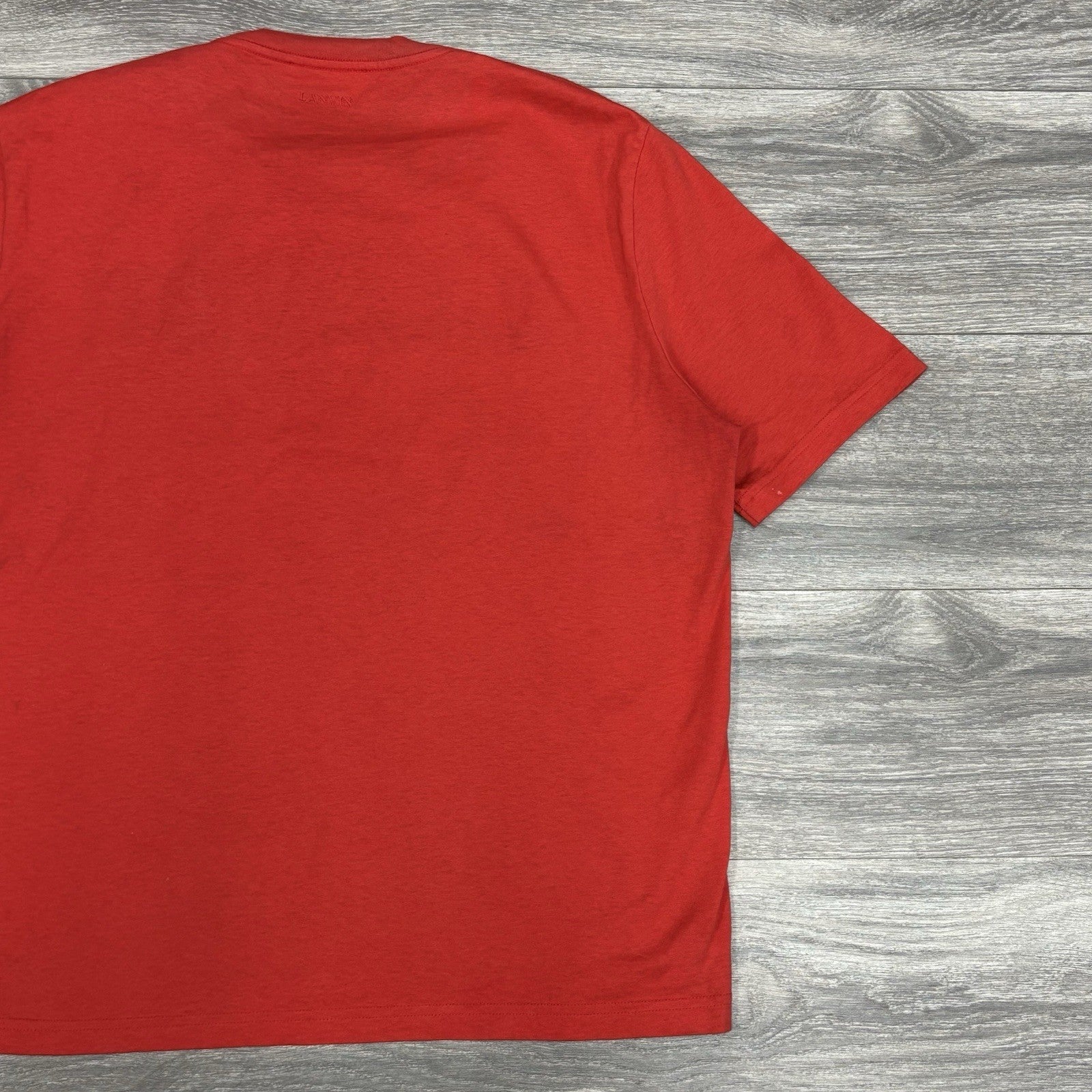 Size XL - Lanvin Embroidered Logo T-Shirt ' Red ' | GOOD CONDITION!