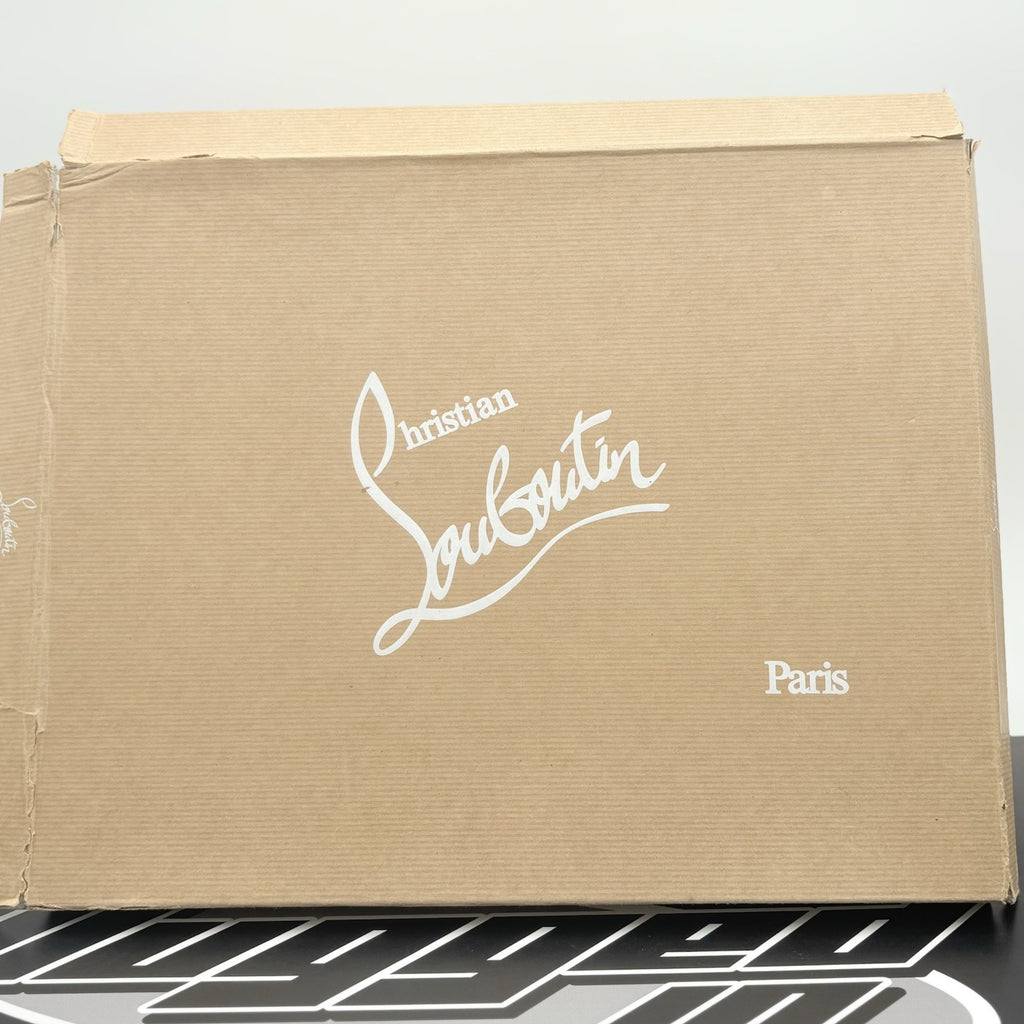 Size 45 (12 US) Christian Louboutin Suede Louis Spikes ' Grey ' | SUPER CLEAN!