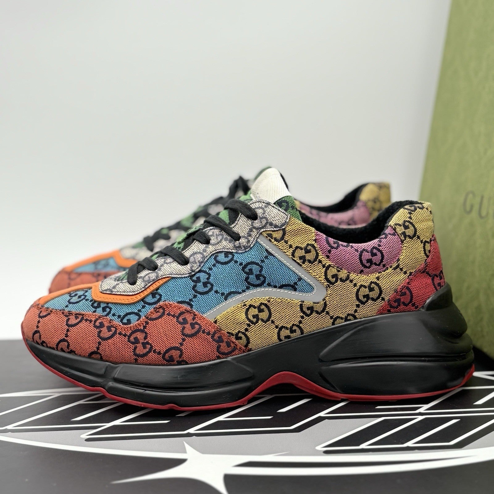 Size 8.5 G (9 US) - Gucci Rhyton GG Monogram ' Multicolor ' | GOOD CONDITION!