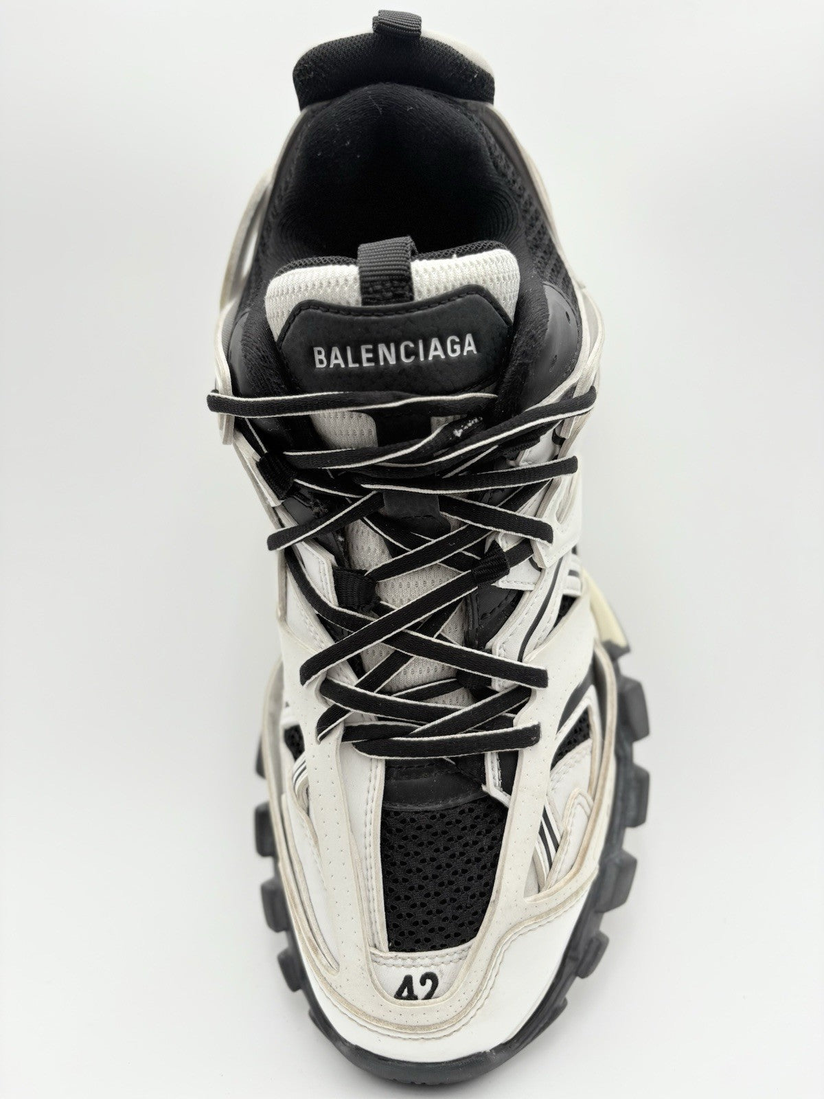 Size 42 (9 US) - Balenciaga Track Sneaker ' White Black ' | SUPER CLEAN!