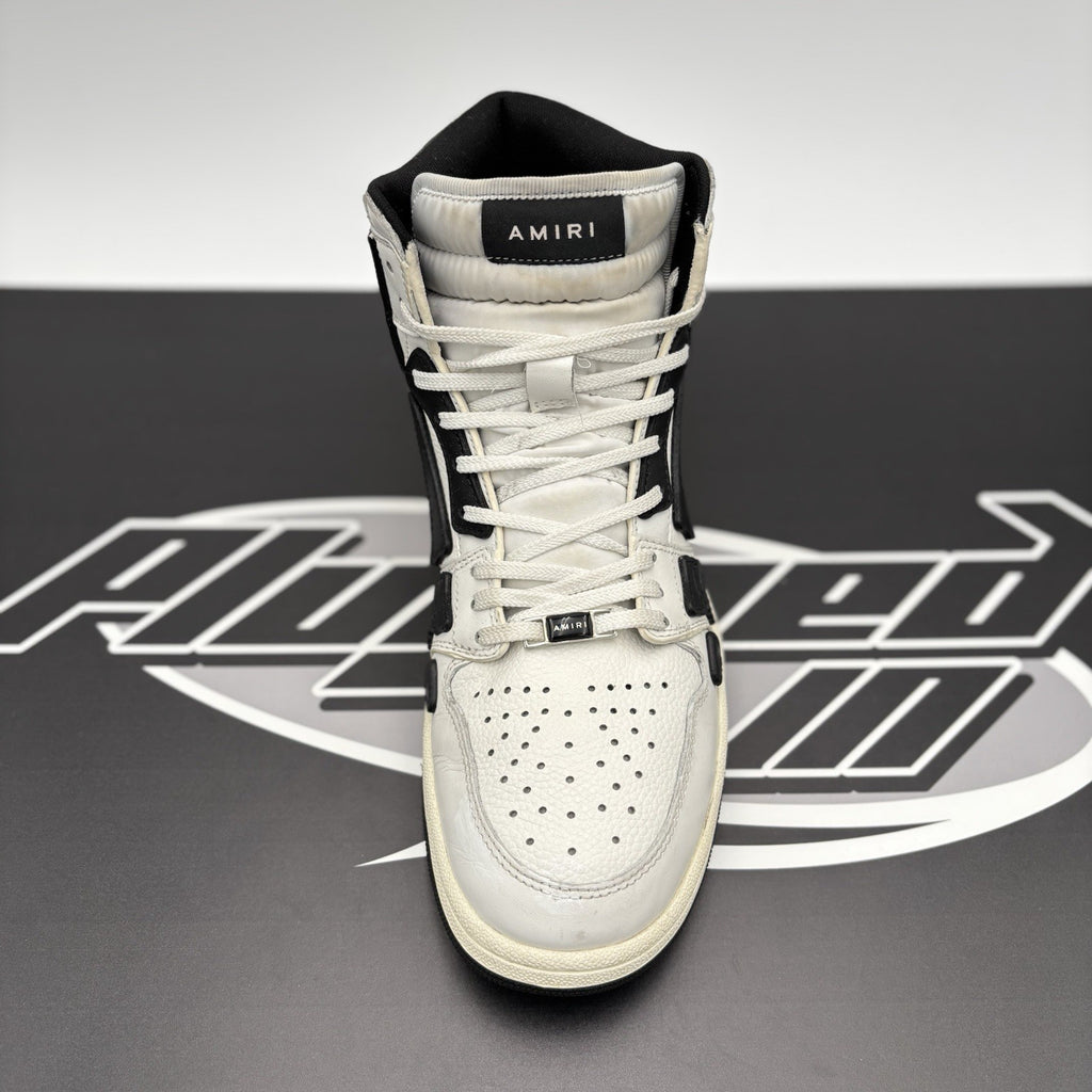 Size 42 (9US) - Amiri Skel High Top Sneakers ' White, Black ' | GREAT CONDITION!