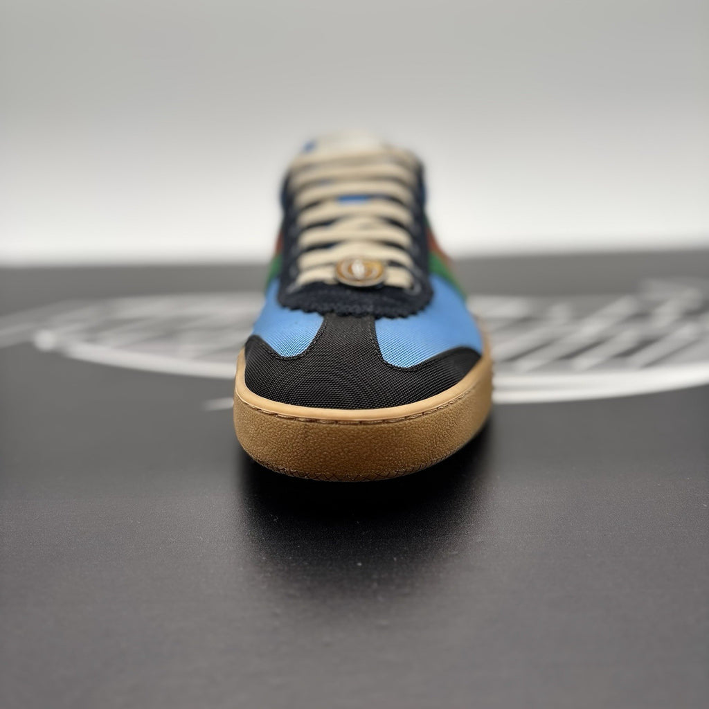 Size 8 G (8.5 US) - Gucci Web Accent Nylon ‘ Blue ‘  | GOOD CONDITION!