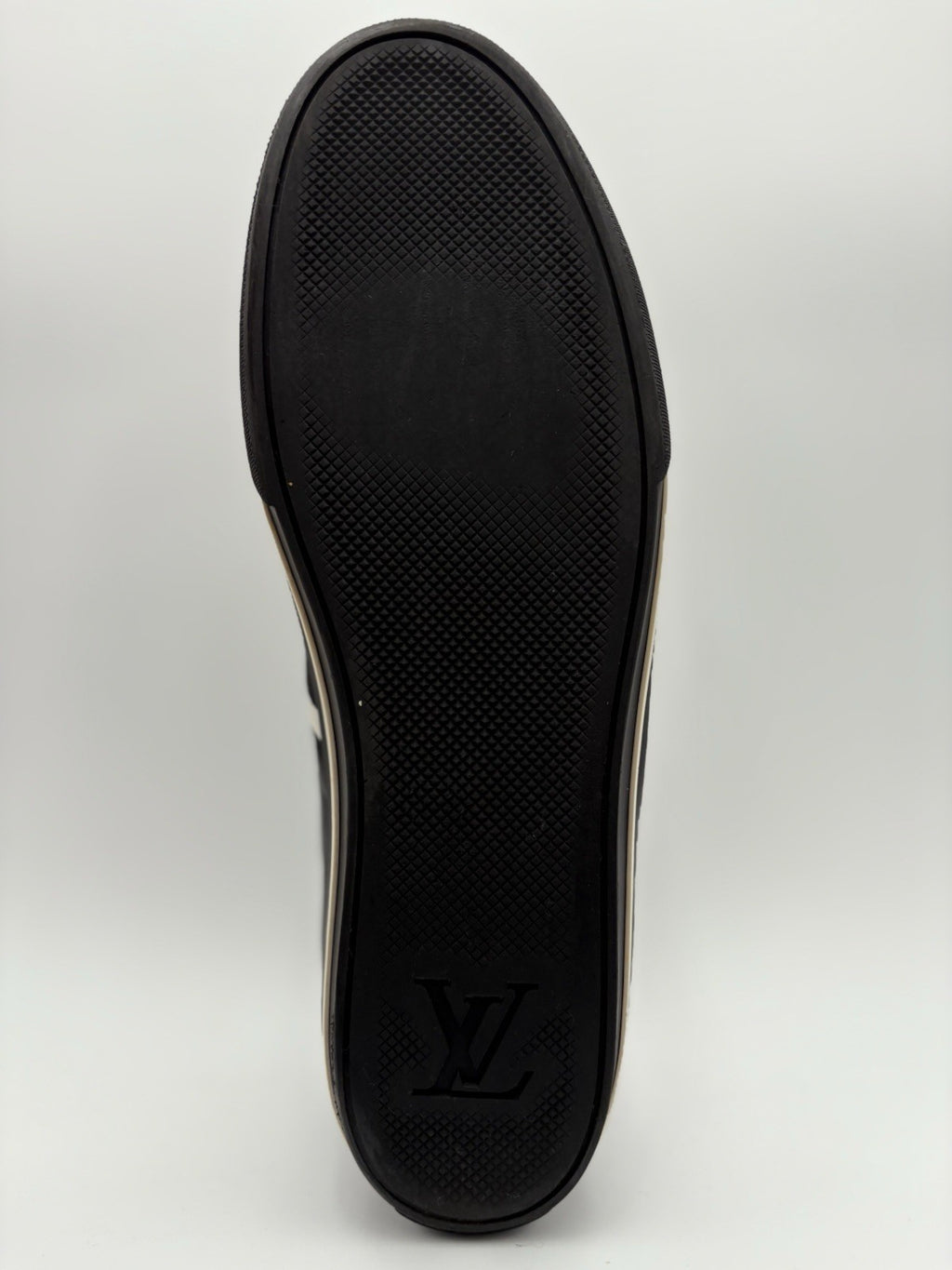 Size 11 LV (12-12.5 US) Louis Vuitton Suede & Leather Cosmos ' Black ' | CLEAN!