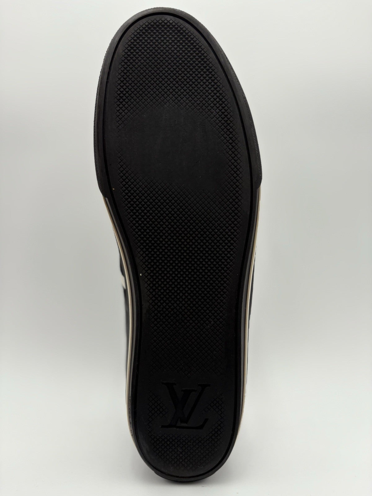 Size 11 LV (12-12.5 US) Louis Vuitton Suede & Leather Cosmos ' Black ' | CLEAN!