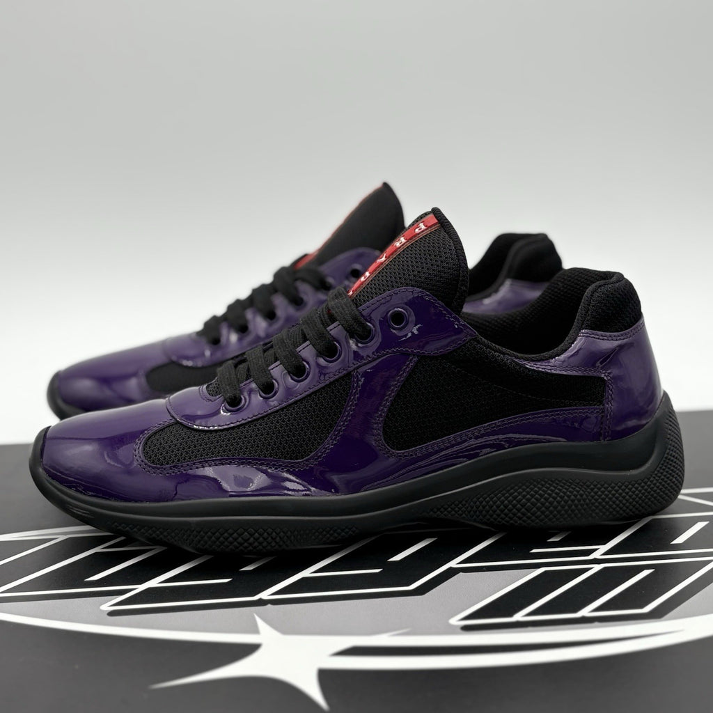 Size 8 UK (9 US) - Prada Americas Cup ' Violet Black ' | SUPER CLEAN!
