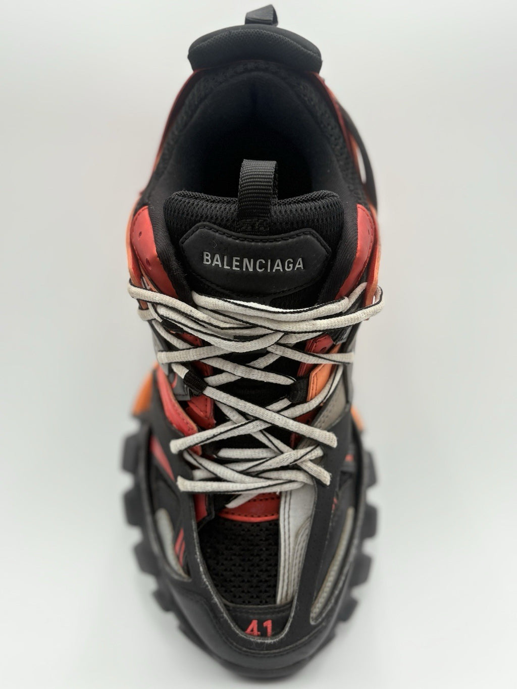 Size 41 (8 US) - Balenciaga Track Sneaker ' Orange Red Black ' | GOOD CONDITION!