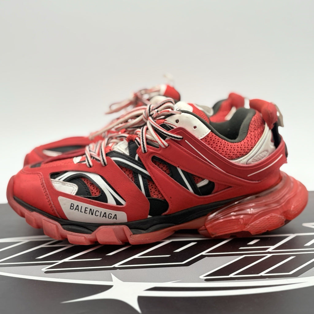 Size 42 (9 US) - Balenciaga Track Clear Sole ' Red ' | GOOD CONDITION!