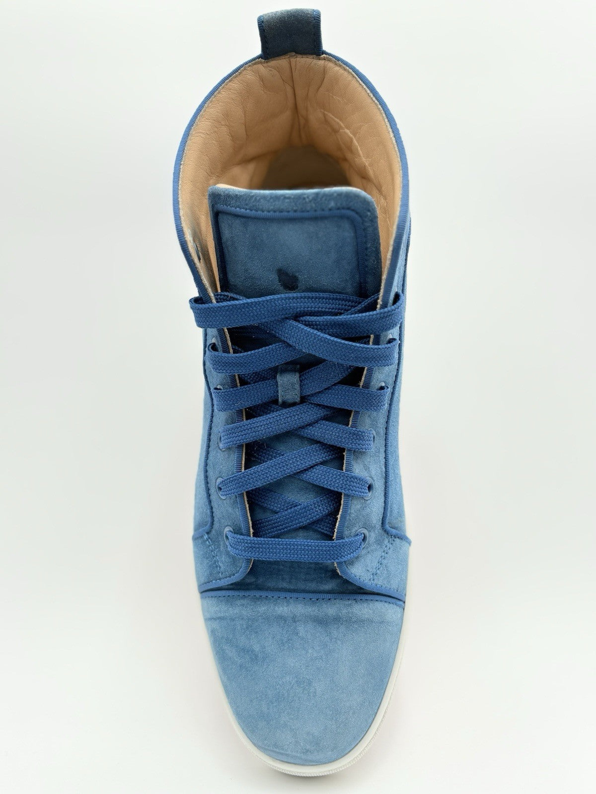Size 43.5 (10.5 US) -Christian Louboutin High ' Blue White’ | GOOD CONDITION!