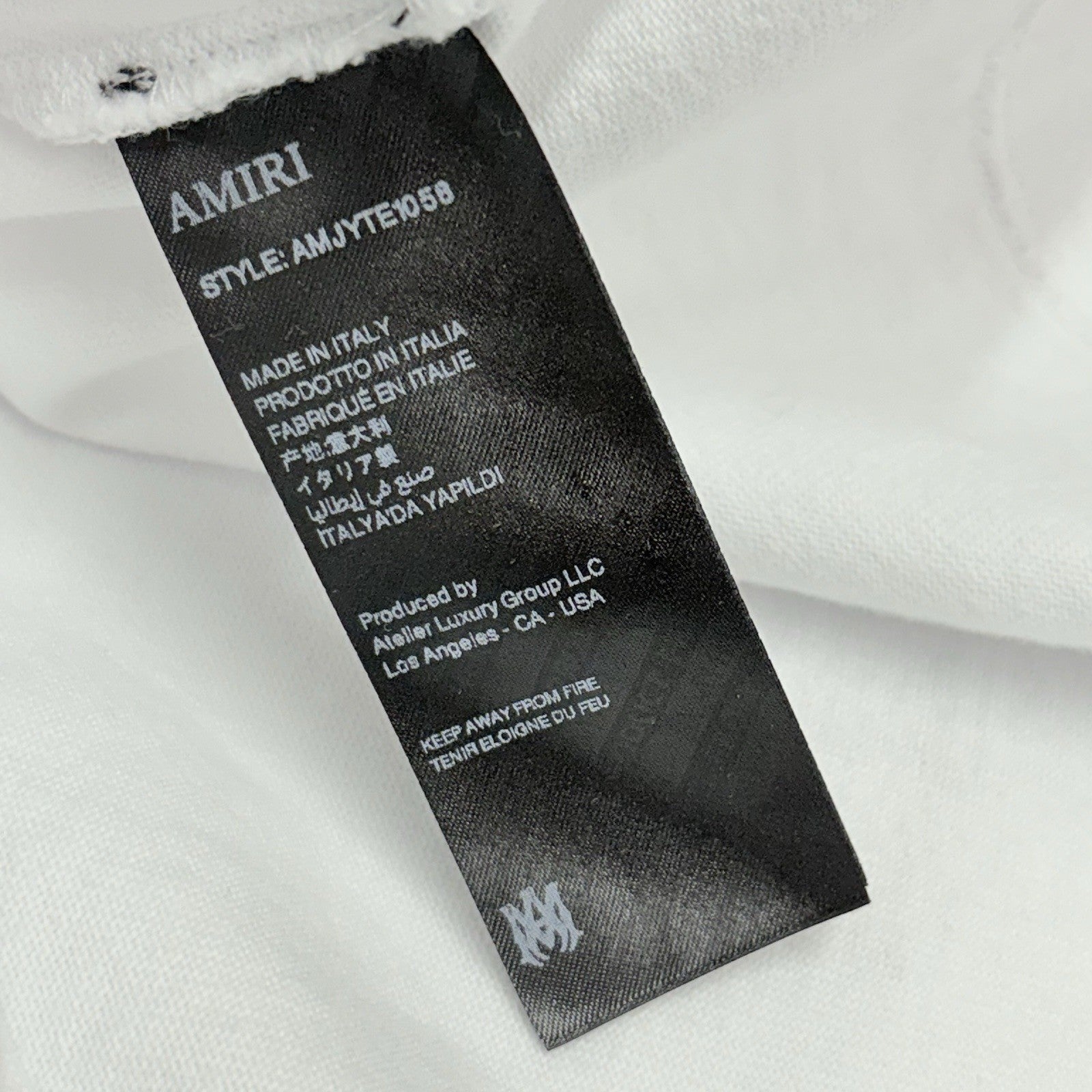 Size M - Amiri Airbrush Cotton T-Shirt ' White ' | GREAT CONDITION!