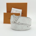 Louis Vuitton Monogram Heritage Belt ' White '