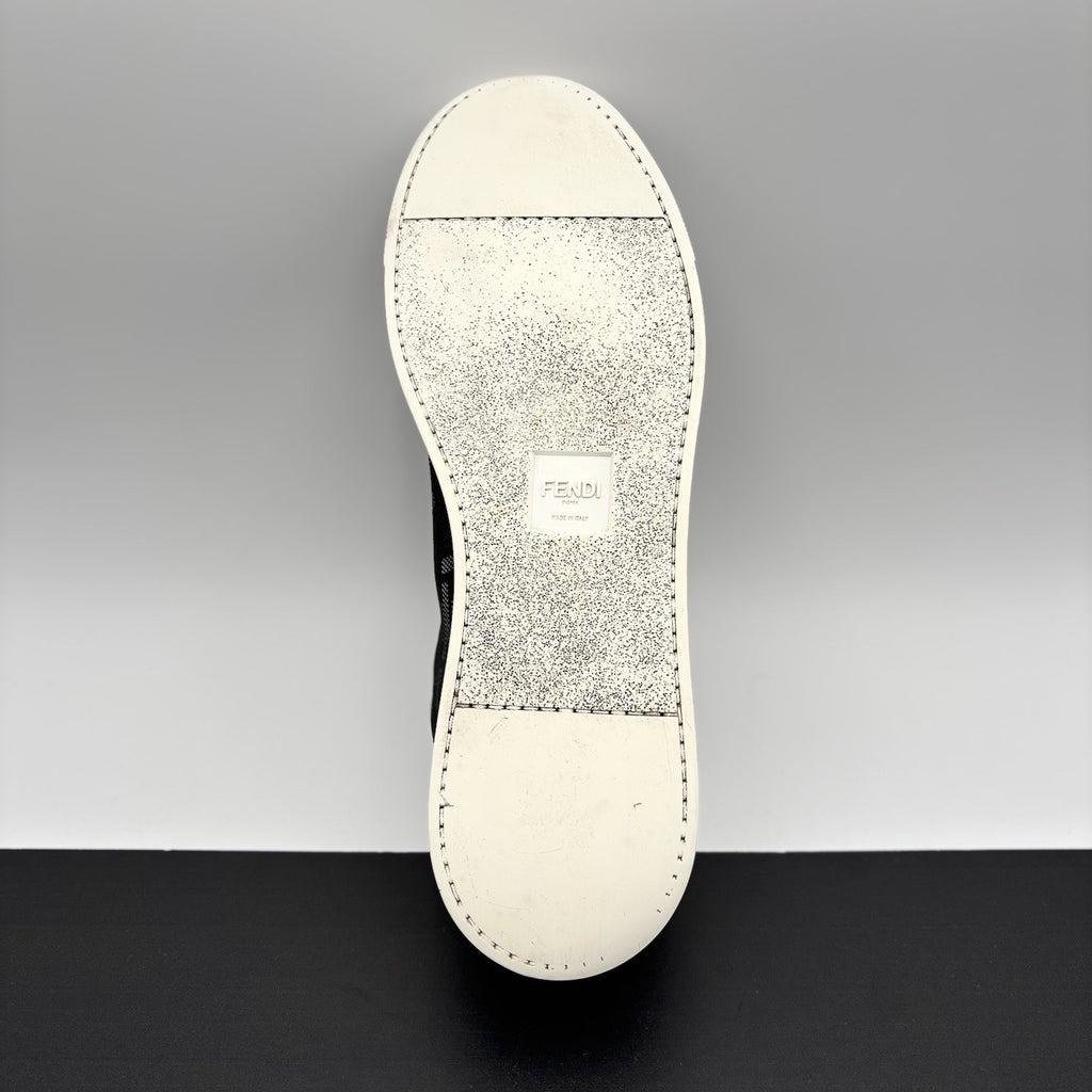 Size 12 UK (13 US) - Fendi FF Flash Logo Low ‘ Monogram Black ‘