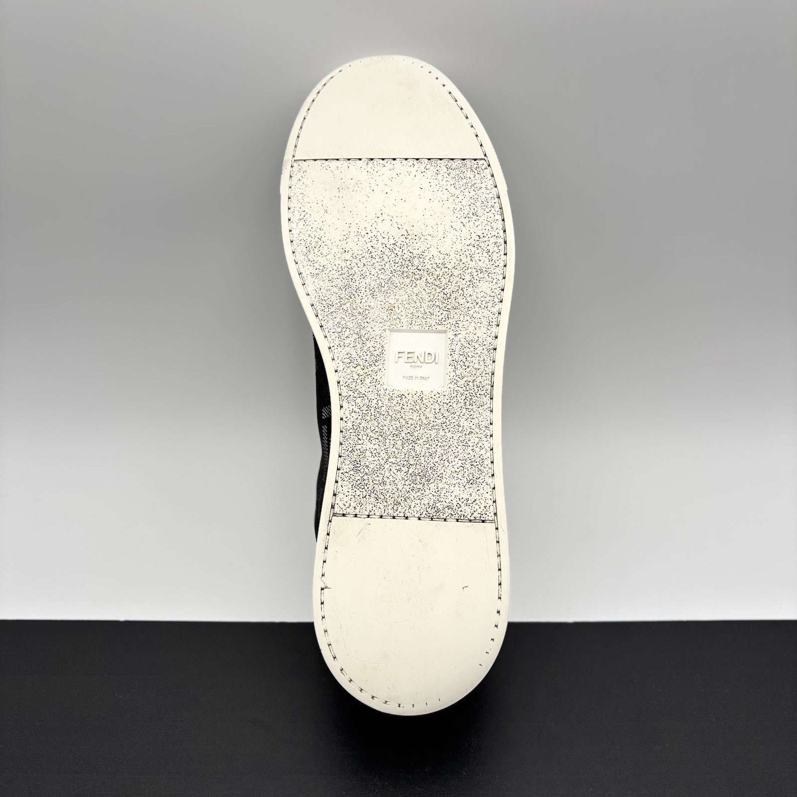 Size 12 UK (13 US) - Fendi FF Flash Logo Low ‘ Monogram Black ‘