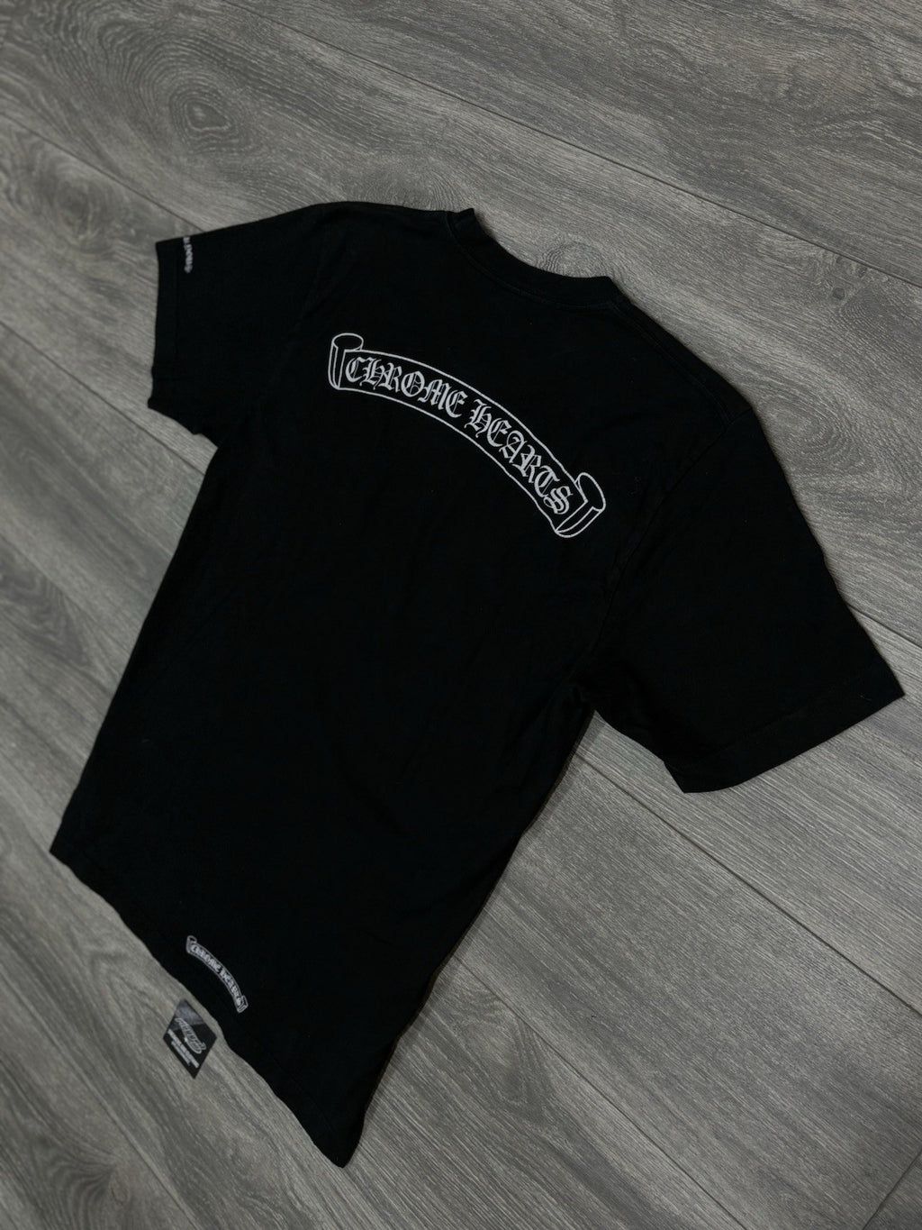 Size Medium - Chrome Hearts Scroll Logo T-Shirt ' Black ' | GREAT COND!
