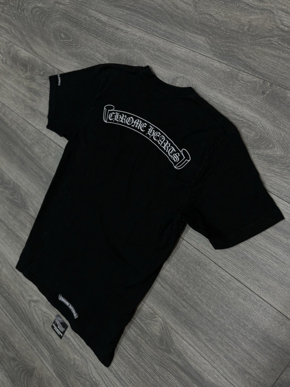 Size Medium - Chrome Hearts Scroll Logo T-Shirt ' Black ' | GREAT COND!