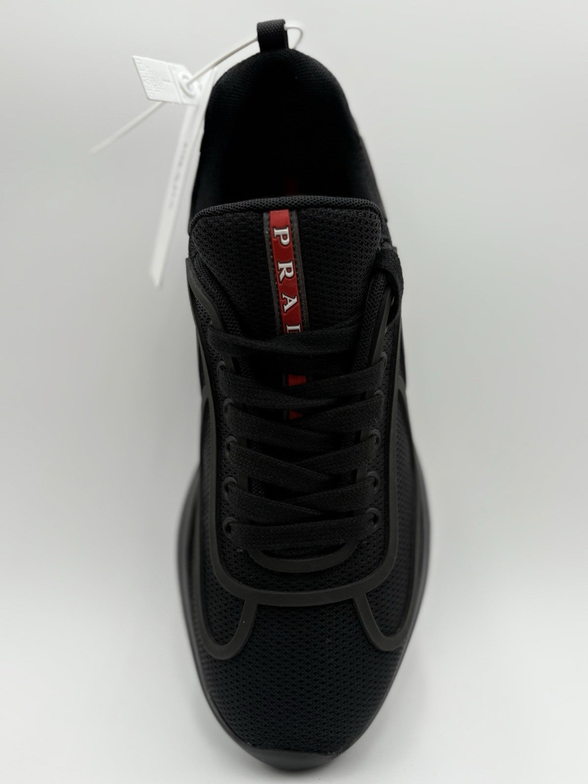 Size 7 UK (8 US) - Prada Americas Cup Sneakers ' Black ' | BRAND NEW!