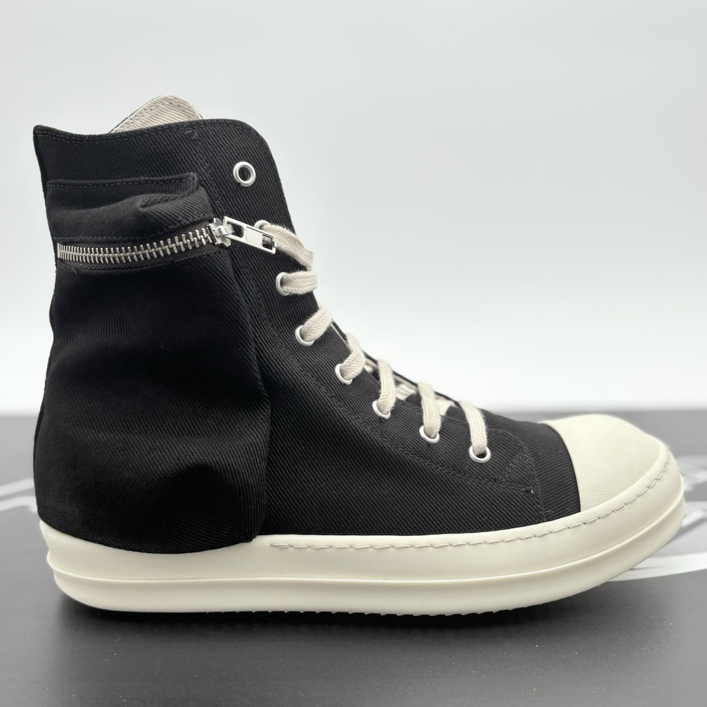 Size 40 (7 US) Rick Owens Ramones Cargo ' Black Milk ' | SUPER CLEAN!