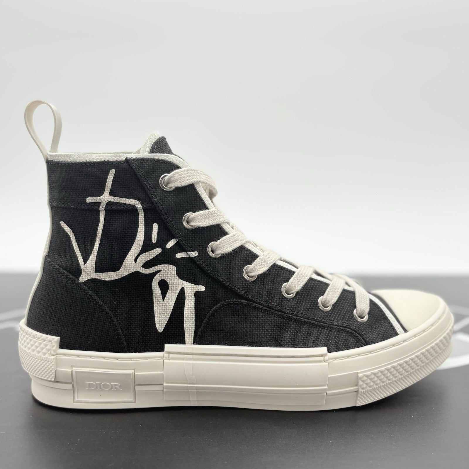 Size 41 (8 US) Dior B23 X Cactus Jack High Canvas ' Black ' | SUPER CLEAN!