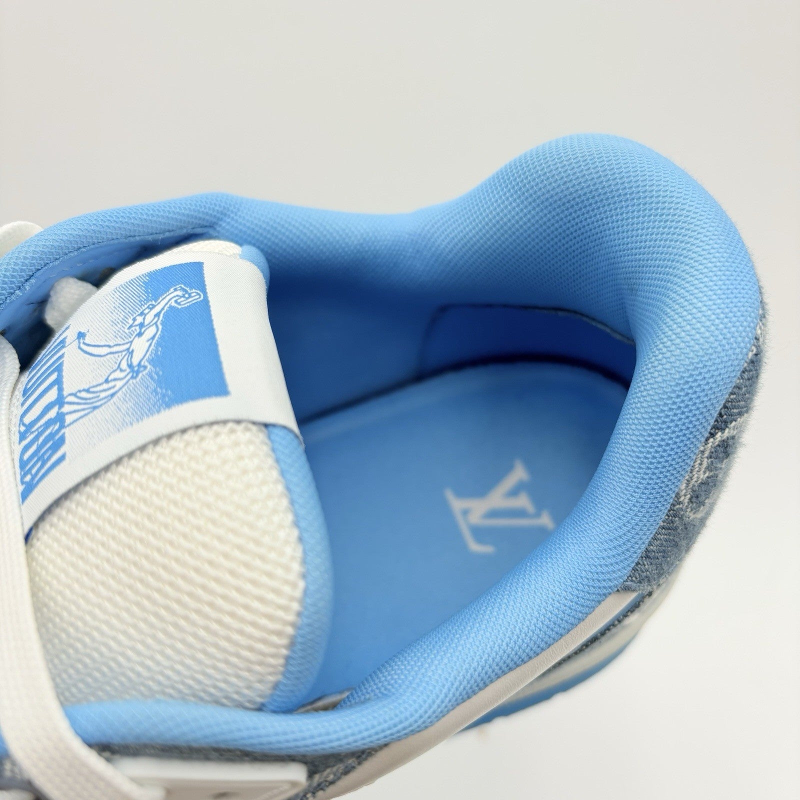 Size 10 LV (11-11.5 US) Louis Vuitton Strap Trainer ' Blue ' | SUPER CLEAN!