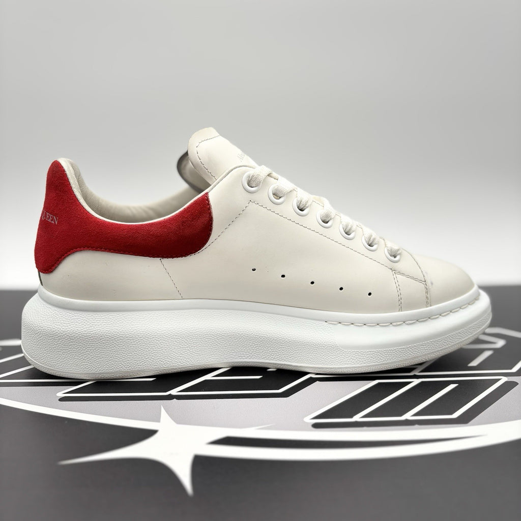Size 41.5 (8.5 US) Alexander McQueen Oversized ‘ White, Red ' | GOOD COND!