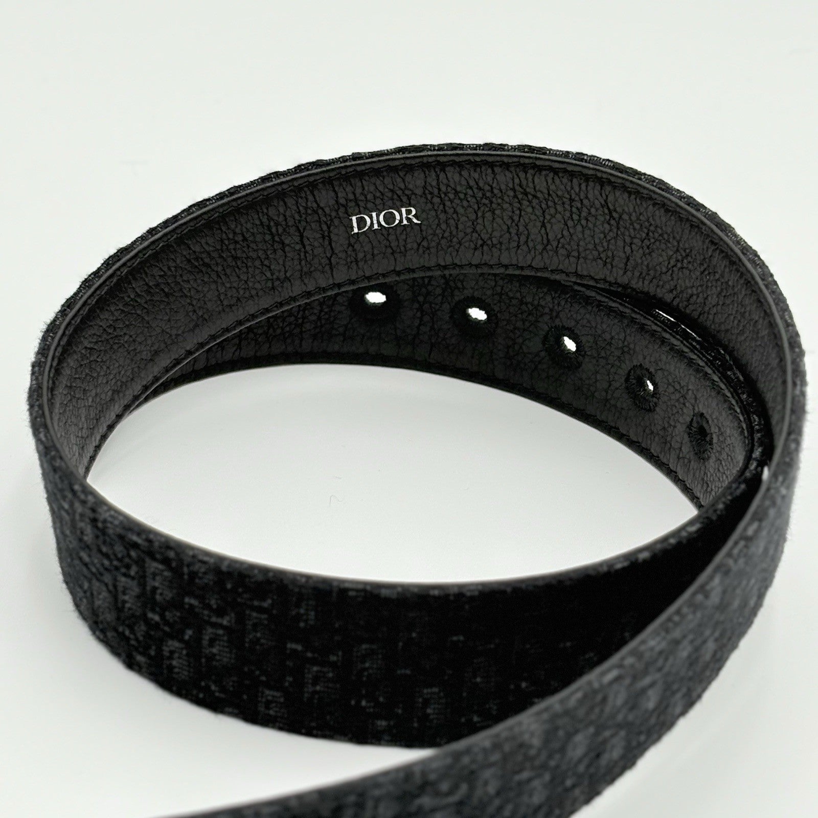 Dior Micro Oblique Jacquard Belt ' Black ' | SUPER CLEAN!